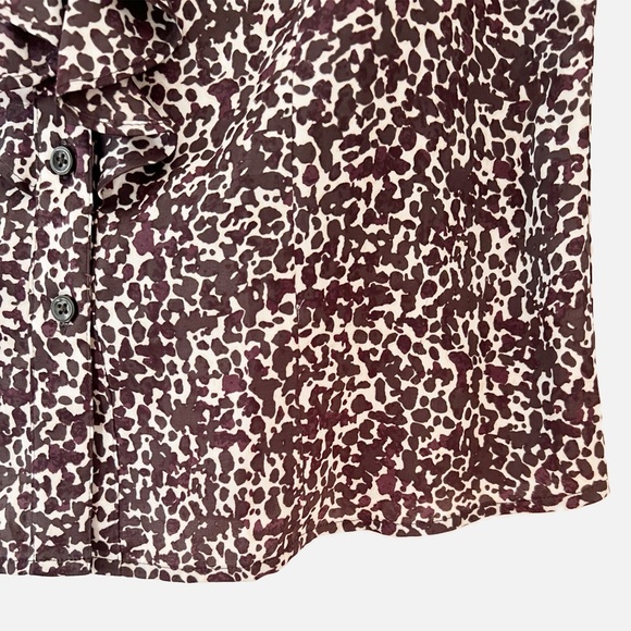 Ann Taylor Animal Print Blouse / Shirt size 10 - Picture 6 of 7